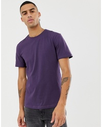 T-shirt à col rond violet Jefferson