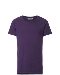 T-shirt à col rond violet John Elliott