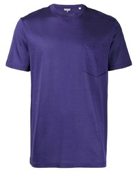 T-shirt à col rond violet Lanvin