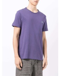 T-shirt à col rond violet Polo Ralph Lauren