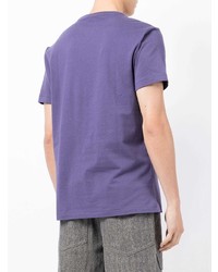 T-shirt à col rond violet Polo Ralph Lauren