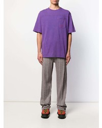 T-shirt à col rond violet Acne Studios