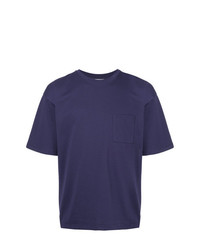 T-shirt à col rond violet Monkey Time