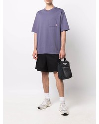 T-shirt à col rond violet Acne Studios