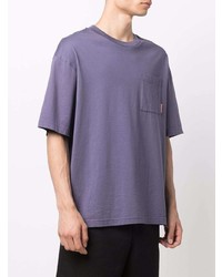 T-shirt à col rond violet Acne Studios