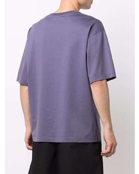 T-shirt à col rond violet Acne Studios