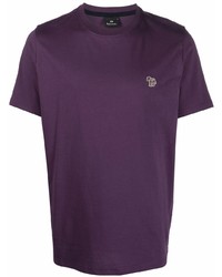 T-shirt à col rond violet PS Paul Smith