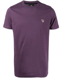 T-shirt à col rond violet PS Paul Smith