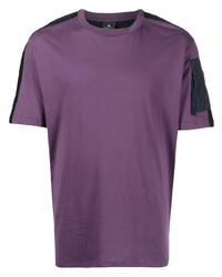 T-shirt à col rond violet PS Paul Smith