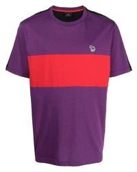 T-shirt à col rond violet PS Paul Smith