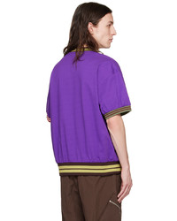 T-shirt à col rond violet Jacquemus