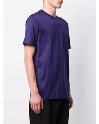 T-shirt à col rond violet Lanvin