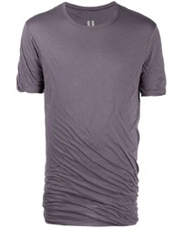 T-shirt à col rond violet Rick Owens