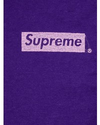 T-shirt à col rond violet Supreme