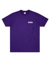 T-shirt à col rond violet Supreme