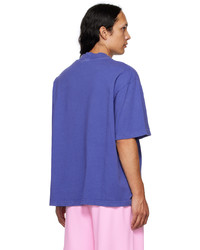 T-shirt à col rond violet Acne Studios