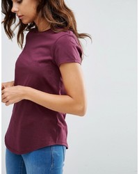 T-shirt à col rond violet Asos