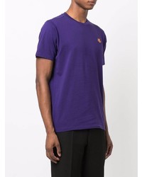 T-shirt à col rond violet Kenzo