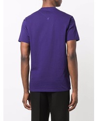 T-shirt à col rond violet Kenzo