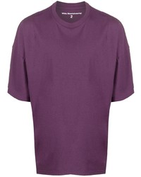 T-shirt à col rond violet White Mountaineering