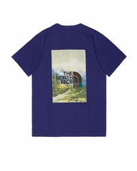 T-shirt à col rond violet Gucci