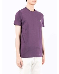 T-shirt à col rond violet PS Paul Smith