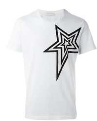 T-shirt à étoiles blanc Pierre Balmain