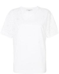 T-shirt à étoiles blanc Stella McCartney