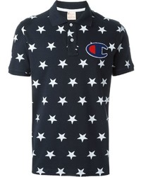 T-shirt à étoiles bleu marine
