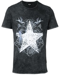 T-shirt à étoiles gris foncé