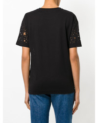 T-shirt à étoiles noir Stella McCartney