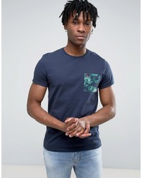 T-shirt à fleurs bleu marine Jack Wills