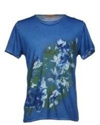 T-shirt à fleurs bleu