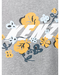 T-shirt à fleurs gris Kenzo