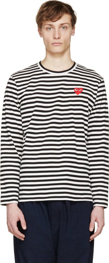 comme des garçons t shirt noir