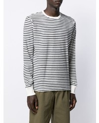 T-shirt à manche longue à rayures horizontales blanc et noir Alex Mill