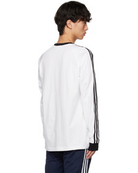 T-shirt à manche longue à rayures horizontales blanc adidas Originals