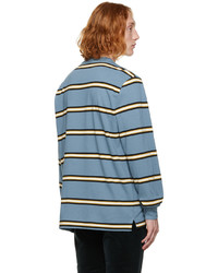 T-shirt à manche longue à rayures horizontales bleu clair Ps By Paul Smith