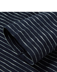 T-shirt à manche longue à rayures horizontales bleu marine Gant