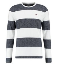T-shirt à manche longue à rayures horizontales gris foncé Hollister Co.