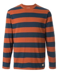 T-shirt à manche longue à rayures horizontales multicolore Kent & Curwen