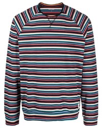 T-shirt à manche longue à rayures horizontales multicolore Paul Smith