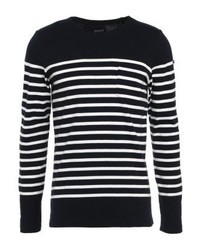 T-shirt à manche longue à rayures horizontales multicolore Scotch & Soda