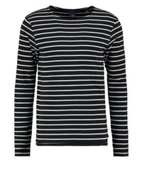T-shirt à manche longue à rayures horizontales multicolore Scotch & Soda