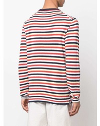 T-shirt à manche longue à rayures horizontales multicolore Orlebar Brown