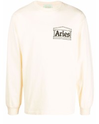 T-shirt à manche longue beige Aries