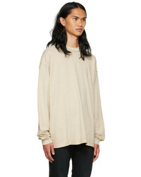 T-shirt à manche longue beige John Elliott