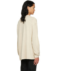 T-shirt à manche longue beige John Elliott