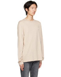 T-shirt à manche longue beige Acne Studios