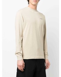 T-shirt à manche longue beige Off-White